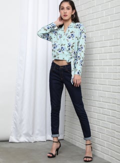 OFFROAD Stylish Collared Neck Top Mint  - Image 5