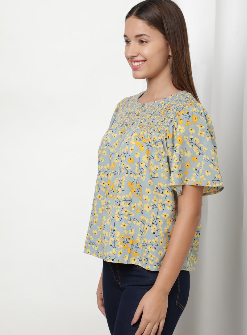 Printed Casual Top Aop Sky Blue - v1621445877/N47128609V_3