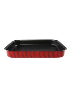 Rectangular Shaped Aluminium Oven Dish Red/Black 27x37cm - v1621447690/N14347596A_1