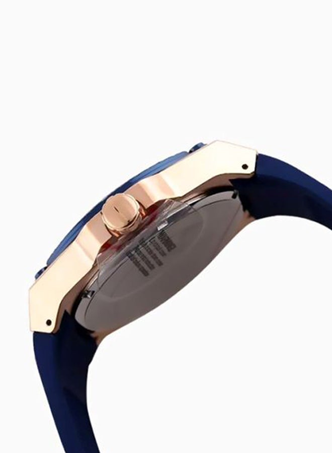 GUESS Men's Rubber Chronograph Watch W1049G2 - 45 mm - Blue - Image 4