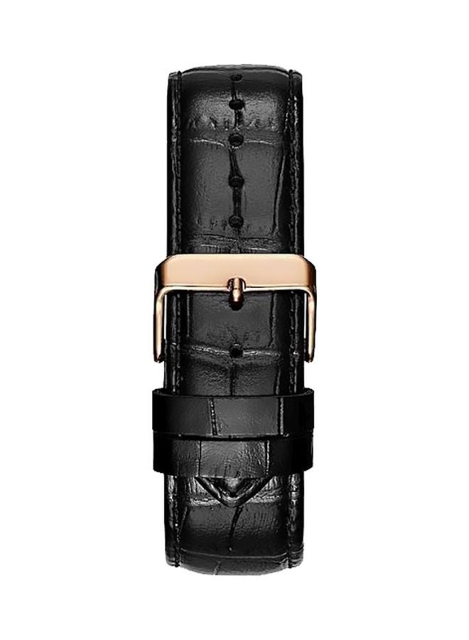 GUESS Men's Leather Chronograph Watch W0673G5 - Image 2