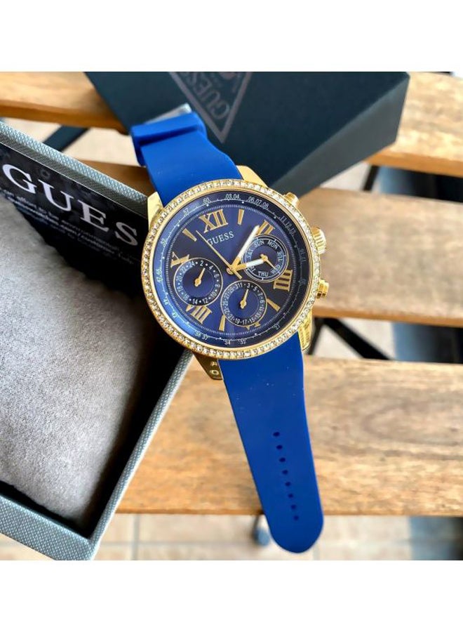 جس ساعة يد صن رايز كرونوغراف بسوار من المطاط طراز W0616L2 للنساء - Image 5