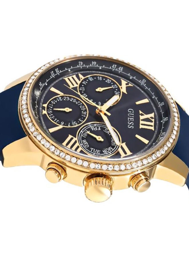 جس ساعة يد صن رايز كرونوغراف بسوار من المطاط طراز W0616L2 للنساء - Image 3