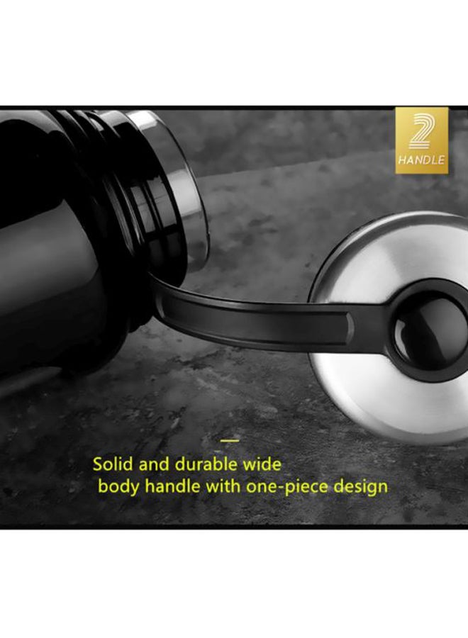 Beauenty Large Capacity Water Cup Black/Clear/Silver - Image 2