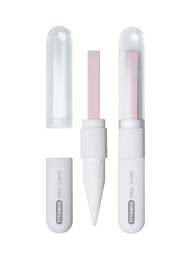 TITANIA Double Sided Ceramic Nail File White 18grams 