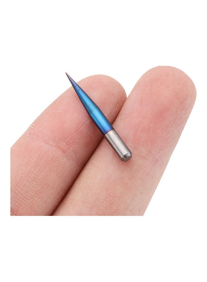 Generic 10-Piece Tungsten Carbide V Shape Engraving Bit Blue  - Image 4