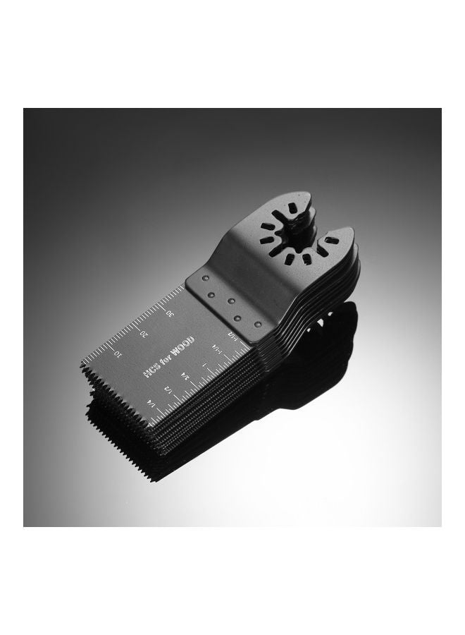 10-Piece Multifunctional High Carbon Steel Saw Cut Blade Black - Image 4