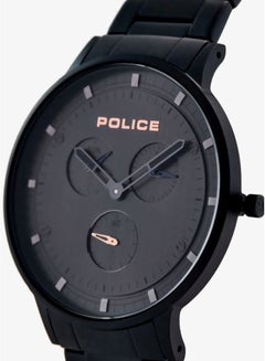 POLICE Men's Berkeley Round Shape Stainless Steel Analog Wrist Watch 42 mm - Black - P 15968JSB-39M  - Image 5