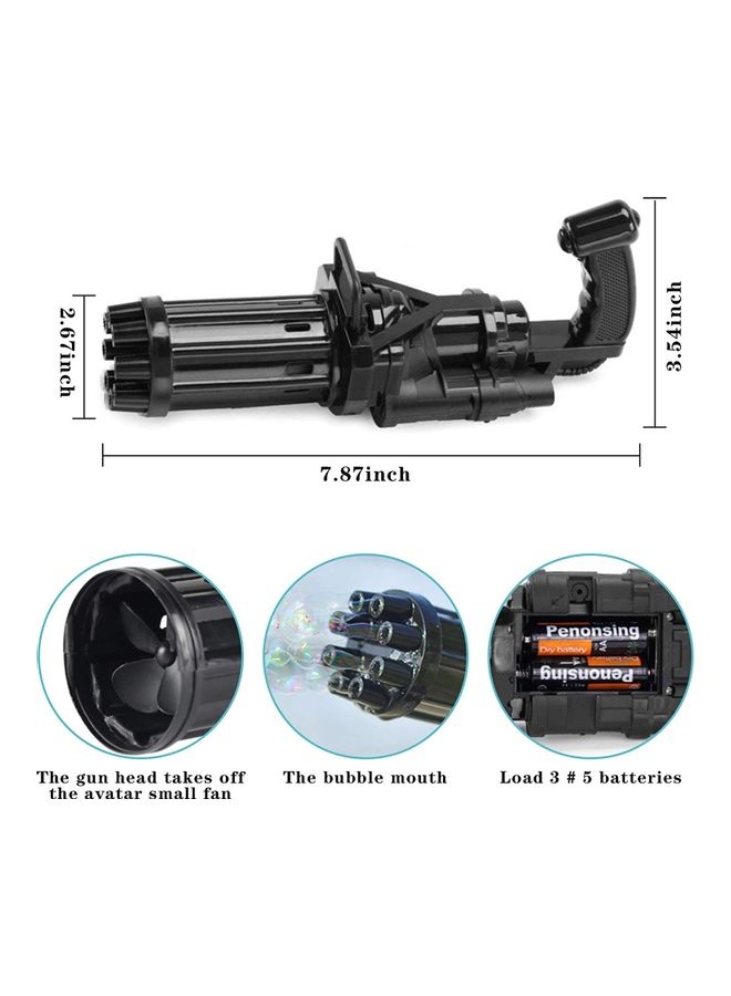 XiuWoo 8-Hole Huge Amount Bubble Maker Gatling Guns - Image 2