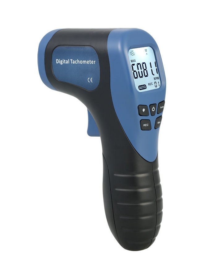 Digital LCD Photo Tachometer Laser Blue/Black - Image 2