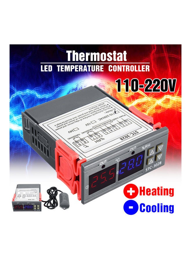 Generic Digital Display Temperature And Humidity Controller Multicolour  - Image 4