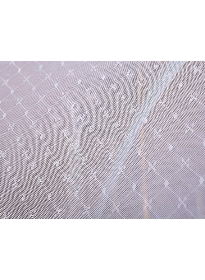 Pop Up Dome Bed Canopy Mosquito Net Fabric White 100x200cm