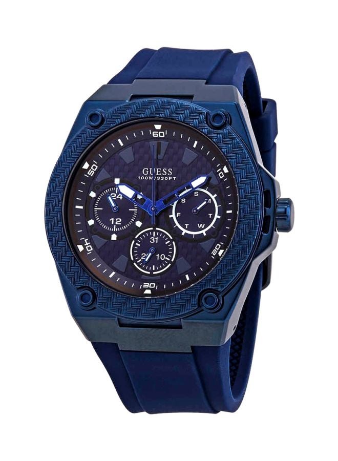 GUESS Men's Men's Legacy Silicone Chronograph Quartz Wrist Watch - Image 1
