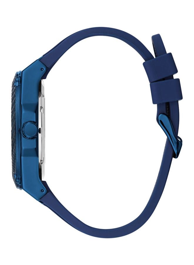 GUESS Men's Men's Legacy Silicone Chronograph Quartz Wrist Watch - Image 3