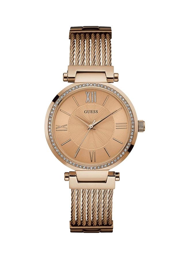 GUESS women Water Resistant Analog Watch W0638L4 - 39 mm - Rose Gold - Image 1