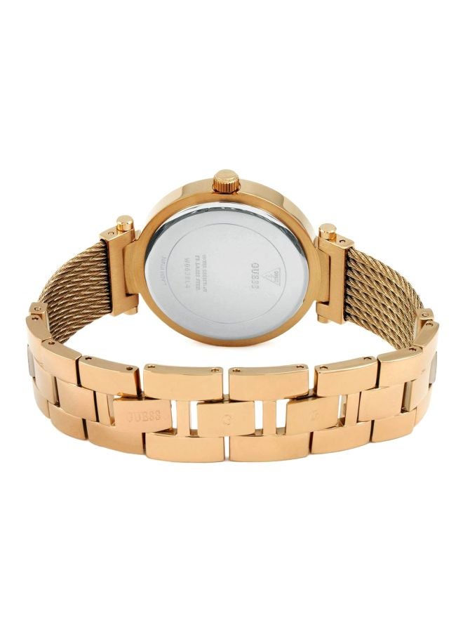 GUESS women Water Resistant Analog Watch W0638L4 - 39 mm - Rose Gold - Image 2