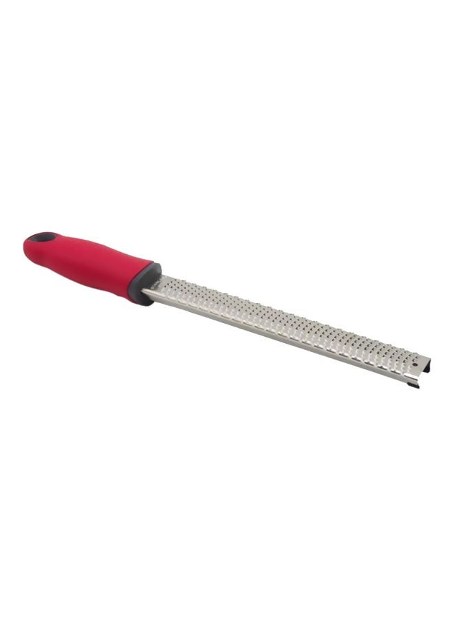 Sharpdo Stainless Steel Zester Grater Silver/Red/Black 32.5x3.5cm  - Image 1