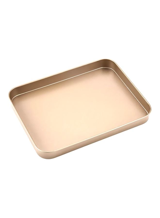 Sharpdo 10-Inch Non Stick Baking Pan Gold 24.5x18.5x2.6cm - Image 1