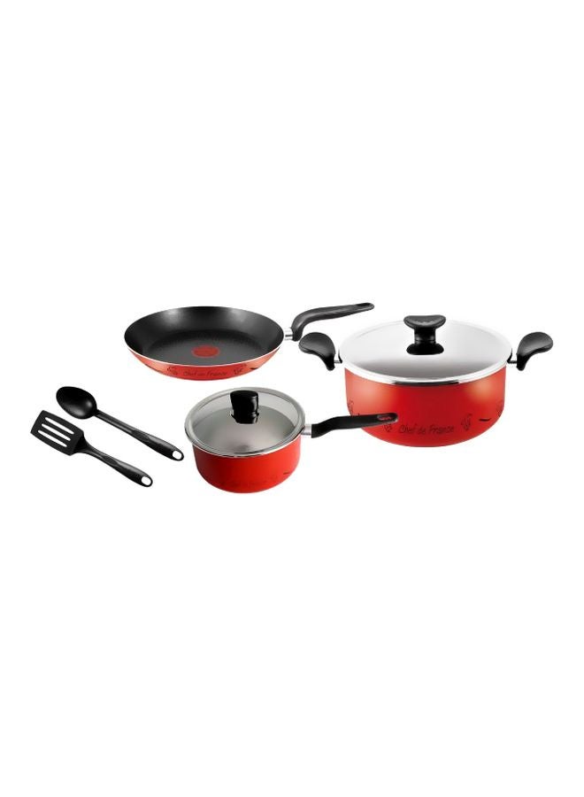 تيفال طقم أدوات الطهي المُكون من12-Piece قطع أحمر/أسود 60.6x21.6x37.6سم - Image 2