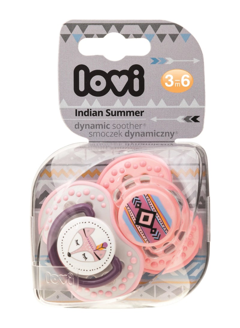 lovi 2-Piece Indian Summer Girl Dynamic Soother 3-6 Months  - Image 2