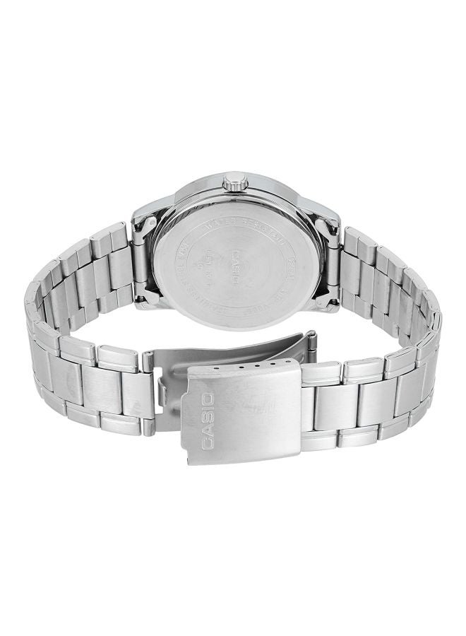CASIO Men's Stainless Steel Analog Wrist Watch MTP-V002D-7B - 25 mm - Silver - Image 2