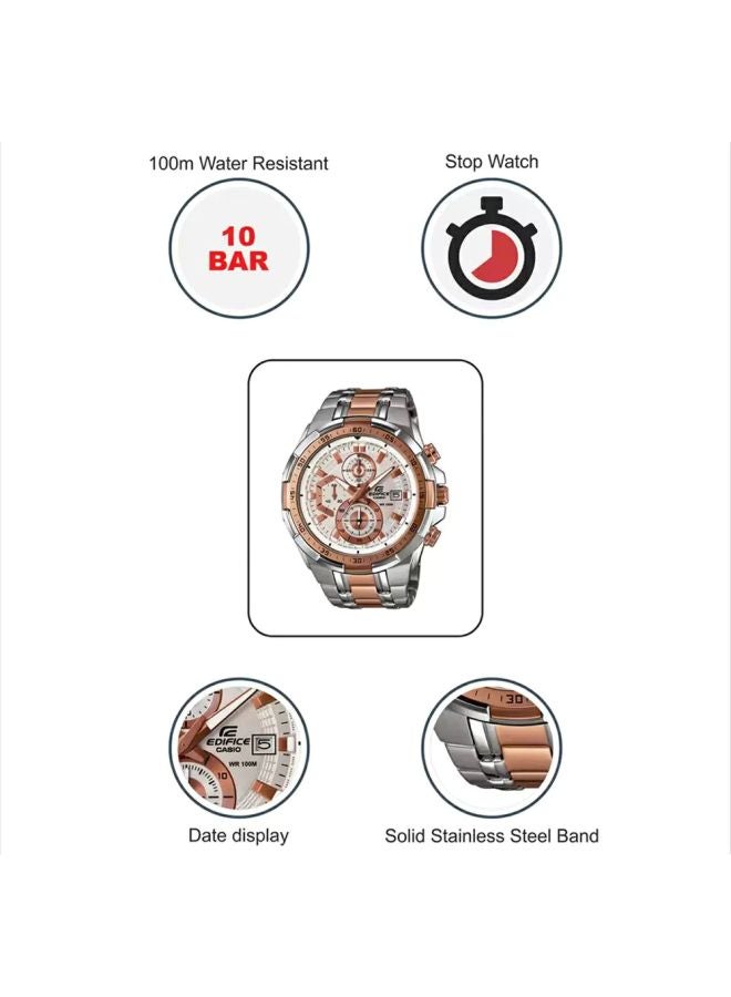 كاسيو ساعة يد إديفيس كرونوغراف طراز EFR-539SG-7A5VUDF للرجال - Image 5