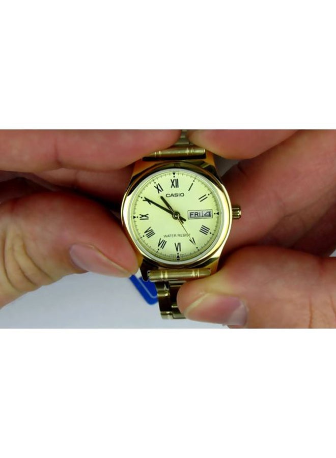 CASIO Women's Stainless Steel Analog Watch LTP-V006G-9BUDF - 25 mm - Gold - Image 4