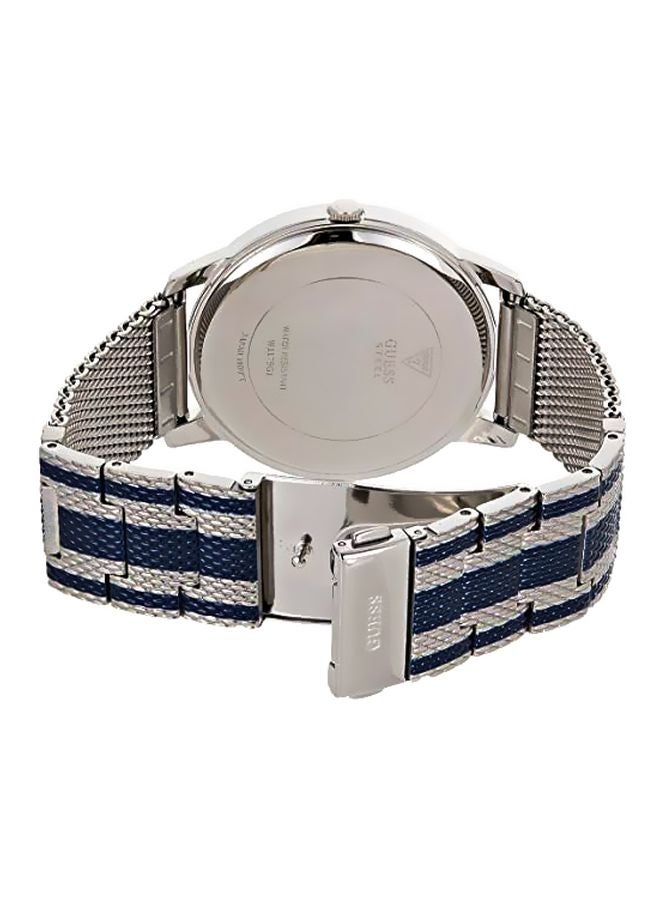 جس ساعة يد بعقارب ضد الماء وسوار من الستانلس ستيل، طراز W1179G1 للرجال - Image 2