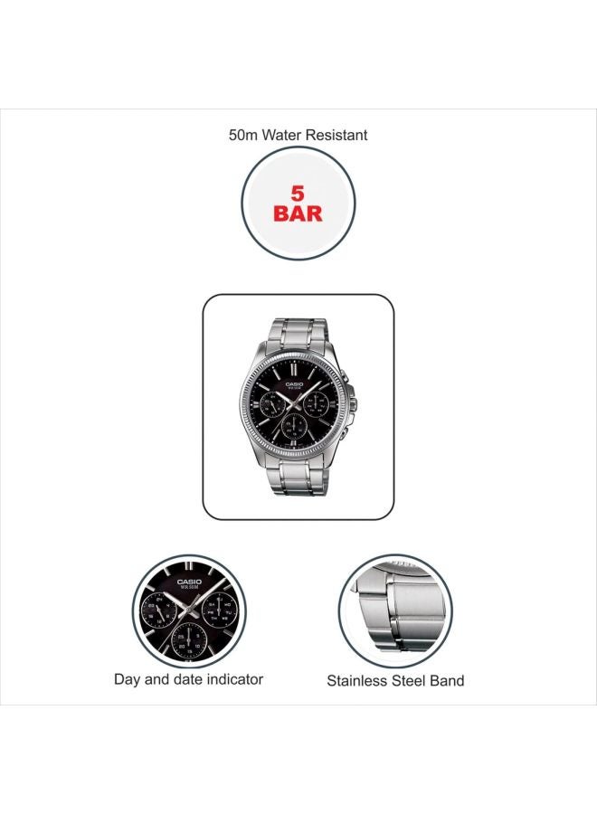 CASIO Men's Metal Analog Wrist Watch MTP-1375D-1AVDF  - Image 5