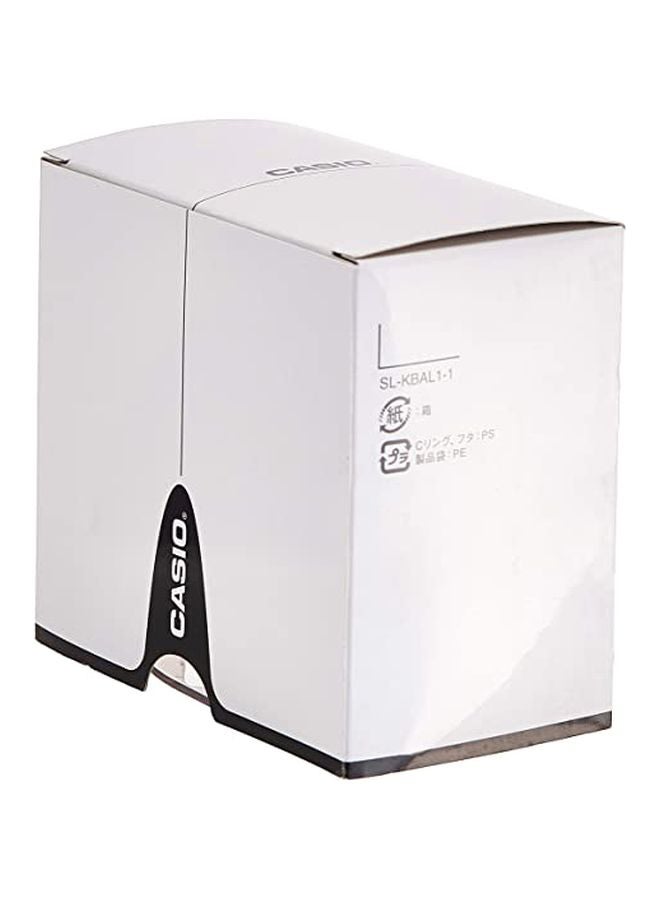 كاسيو ساعة يد بعقارب وسوار من الراتنج مقاومة للماء طراز LQ139AMV-1E - مقاس 31 مم - لون أسود للنساء - Image 4