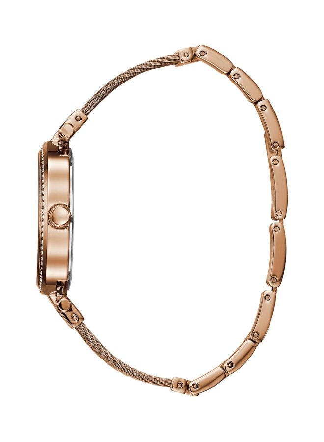 جس ساعة يد بعقارب ومرصعة بالأحجار طراز W0638L4 women - Image 3