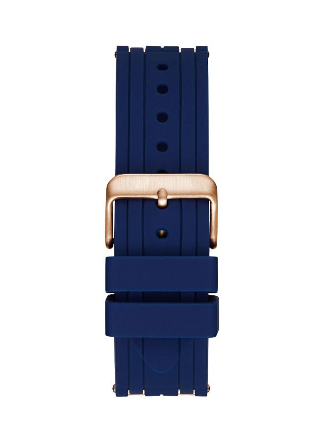 جس ساعة يد بعقارب وسوار من المطاط طراز W0366G4 للرجال - Image 4