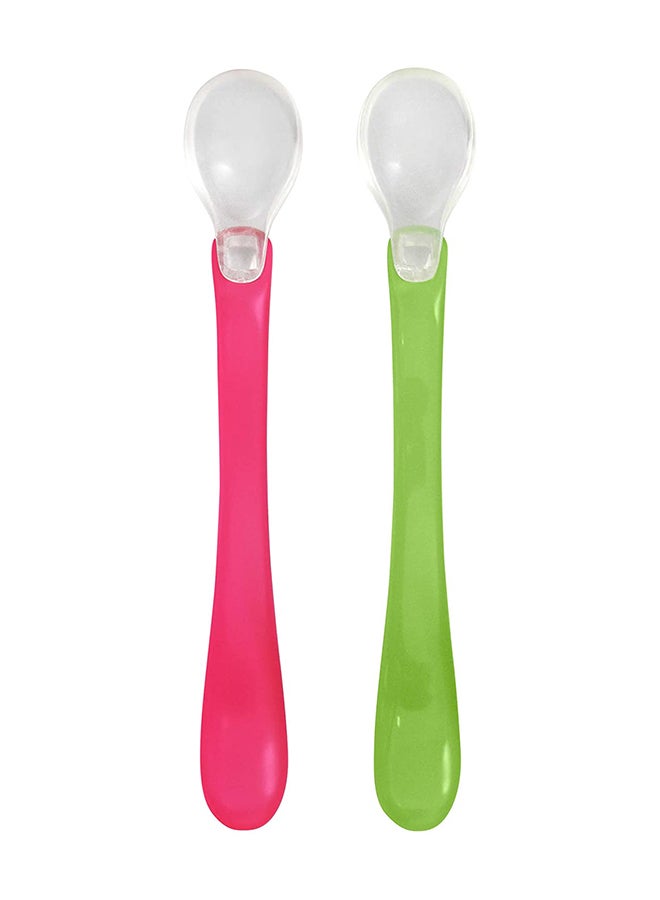 green sprouts Pack Of 2 Baby Feeding Spoons Set  - Image 1
