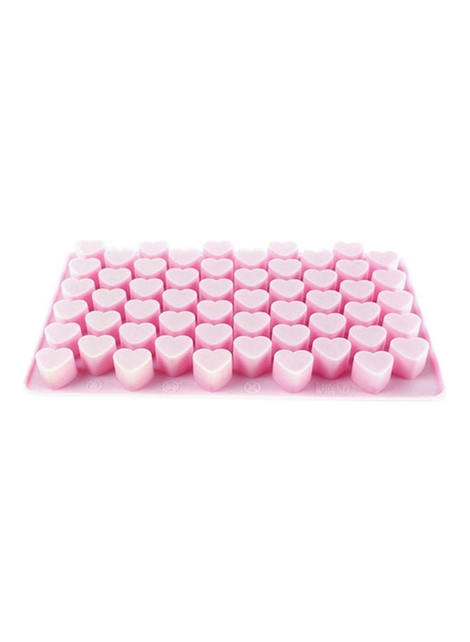 قالب ثلج على شكل قلب مكون من 55 فتحة وردي 18 x 11 x 2سم - Image 3