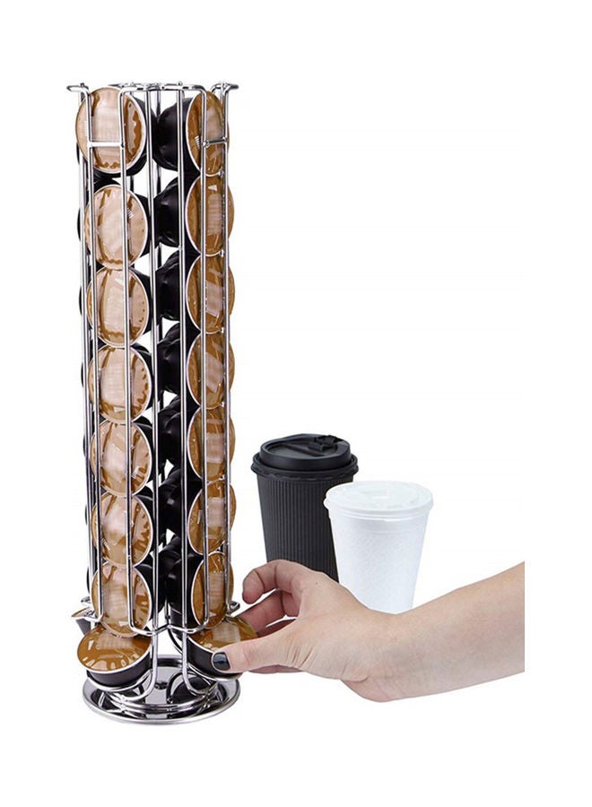 إيونتو حامل كبسولات القهوة يحتوي على 25 فتحة فضي - Image 2