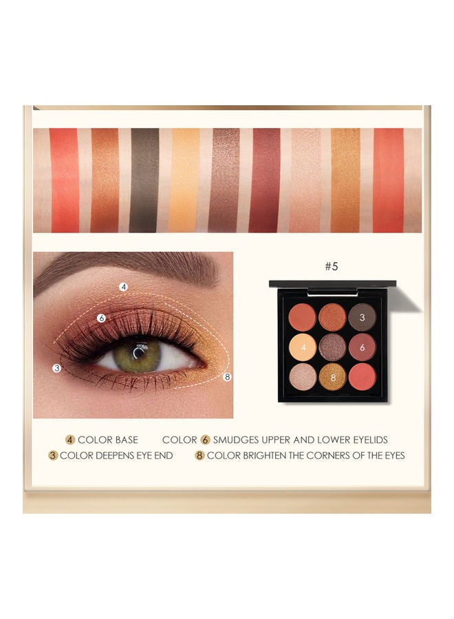 FOCALLURE 9 Colors Wet Cream Long-Lasting Eyeshadow Palette Multicolour - Image 3