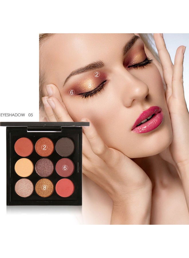 FOCALLURE 9 Colors Wet Cream Long-Lasting Eyeshadow Palette Multicolour - Image 4