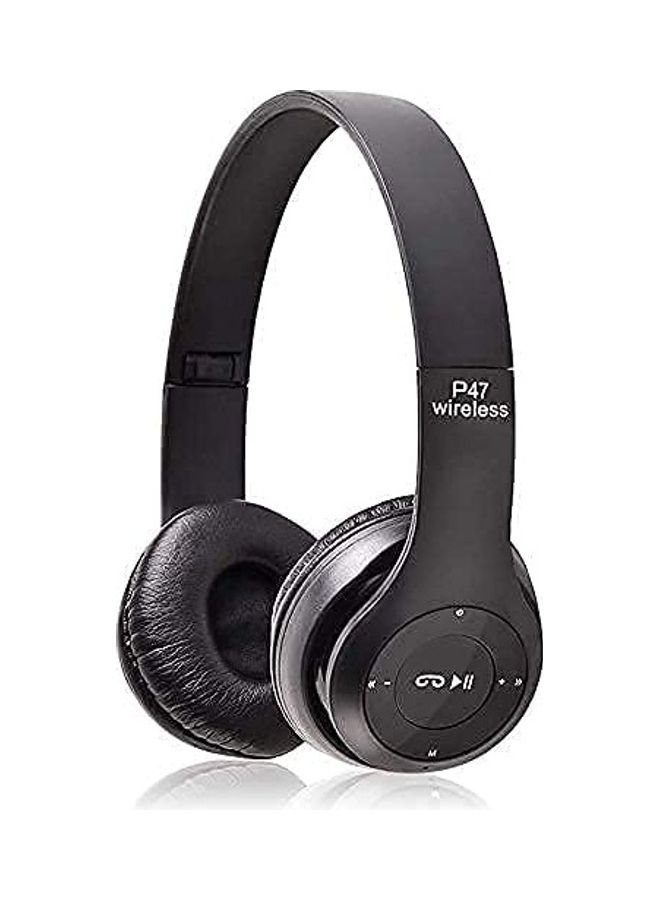 أي سي إس سماعات رأس لاسلكية تعمل بالبلوتوث وتوضع فوق الأذن أسود - Image 1