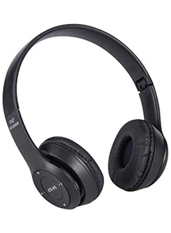 أي سي إس سماعة رأس لاسلكية بتصميم يغطي الأذن وبتقنية البلوتوث أسود - Image 1
