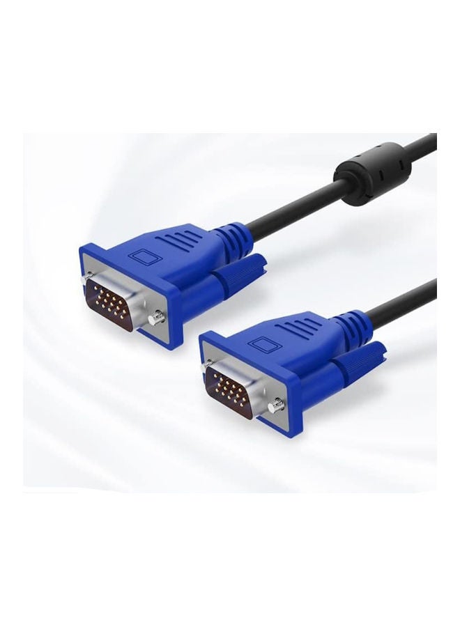 Male To Male VGA Cable Black/Blue - Image 2