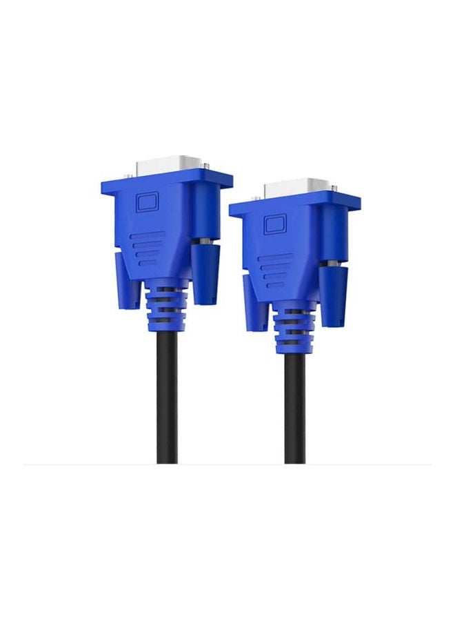 Male To Male VGA Cable Black/Blue - Image 3