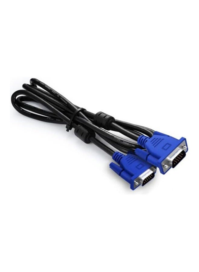 Male To Male VGA Cable Black/Blue - Image 1