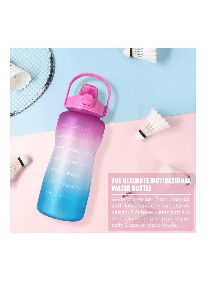 XiuWoo Water Bottle With Time Marker Carry Strap And Motivational Quote 12 x 4.9inch  - Image 5