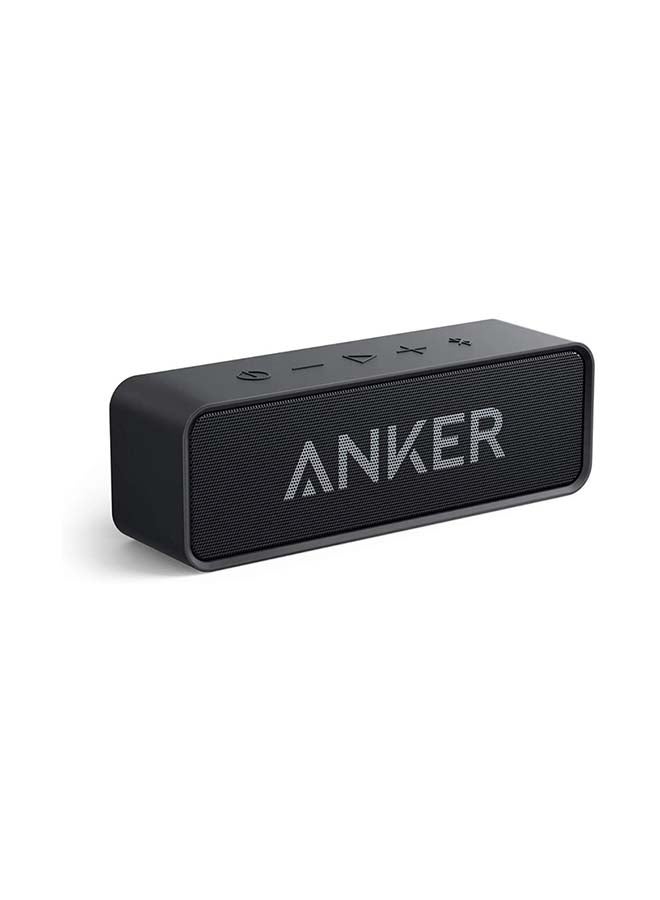 مكبر صوت بتقنية البلوتوث المطور من شركة أنكر Anker مقاوم للماء بحماية مصنفة IPX5، صوت ستيريو، مدة تشغيل 24 ساعة، مكبر صوت لاسلكي محمول لأجهزة الآيفون وسامنسونج وغيرها أسود - v1621502630/N47445633A_1