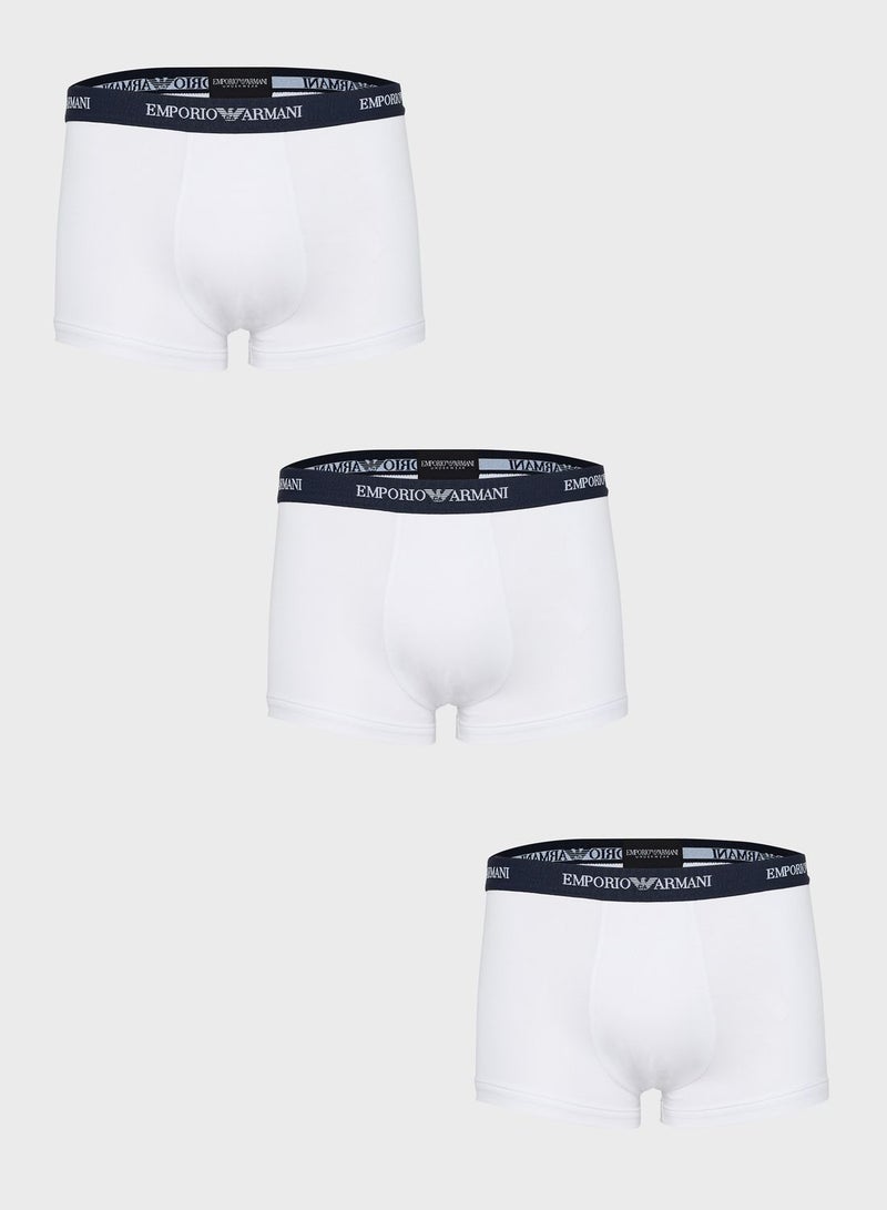 EMPORIO ARMANI 3 Pack Of Casual Brief White - Image 1