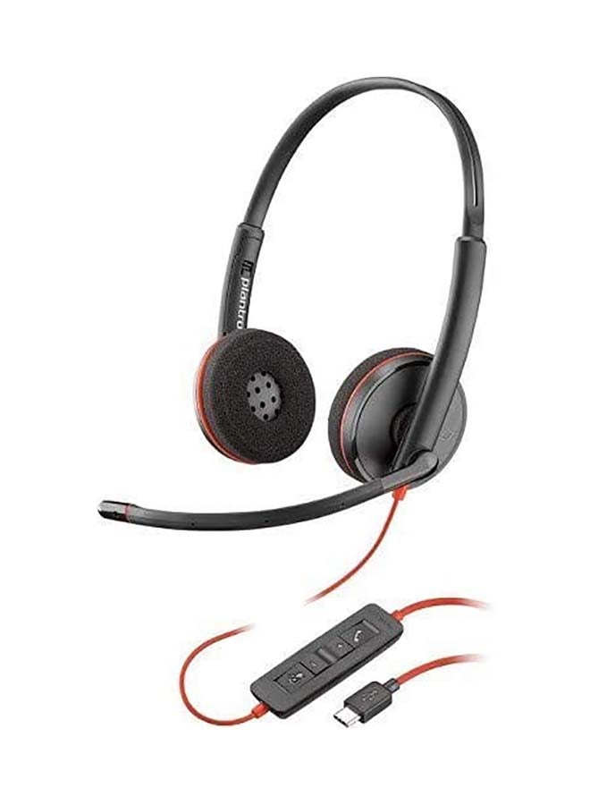 plantronics - Blackwire C3220 Headset (209749-22) Black - Image 1