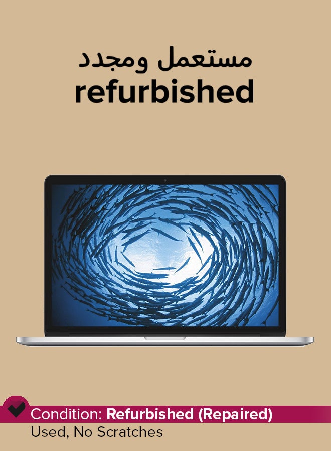 Apple Refurbished - Apple MacBook Pro A1502 MF843LL/A (Early 2015) 13- Inches Retina Intel Core i7 /3.1GHz/5th Gen/16GB RAM/256GB SSD/Intel Iris 6100 Graphics Silver English Silver English Silver  - Image 1