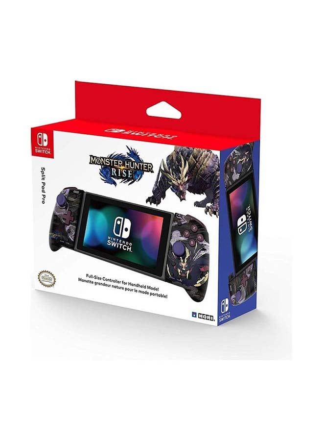 HORI - Monster Hunter Rise Split Pad Pro Handheld Mode Ergonomic Wireless Grip Controller - Image 1