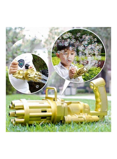 8-Hole Huge Amount Bubble Maker Gatling Gun - Color may vary