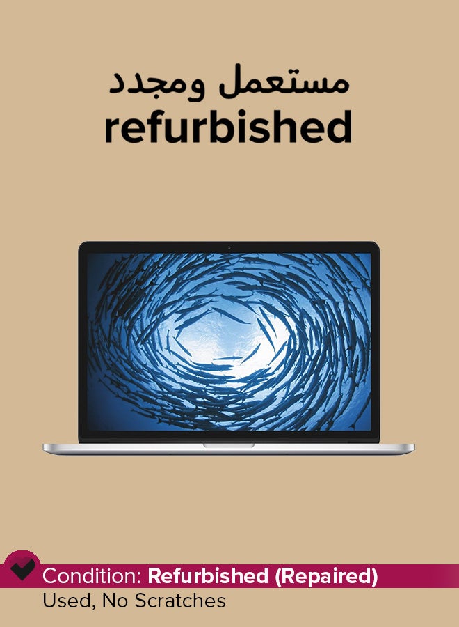 Apple Refurbished - Apple MacBook Pro A1502 MF843LL/A (Early 2015) 13- Inches Retina Intel Core i7 /3.1GHz/5th Gen/8GB RAM/256GB SSD/Intel Iris 6100 Graphics Silver Silver  - Image 1